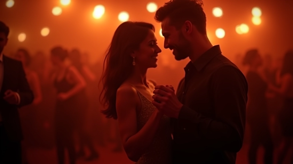 Bachata tanečníci v intimním prostředí